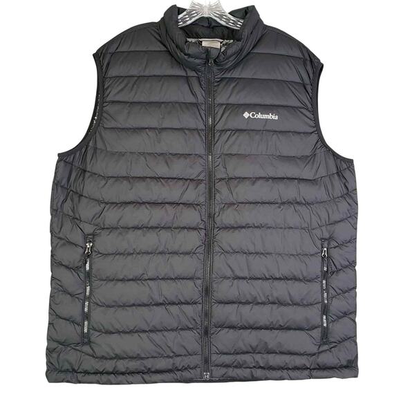 Columbia Omni Heat Puffer Vest Jacket Men’s Size XXL Full Zip Quilted - Picture 2 of 10